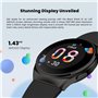 Black Shark S1 Smartwatch, 1.43'' Appel Bluetooth Montre Intelligente, Moniteur de fréquence Cardiaque SpO2, 100+ Modes Sportifs