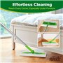 HOMEXCEL Lot de 64 chiffons de balayage secs compatibles avec la balayeuse Swiffer - Recharges jetables pour balai et nettoyage 