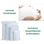 SULOLI 50pcs Enveloppe Plastique Expedition-Sacs d'Expédition Envoi Postal en 5 Tailles，Sac d'Emballage Blanc Opaque Imperméable