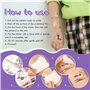 GEBETTER 12Feuilles Tatouage Temporaire Licorne Autocollant Tatouage Ephémère Etanche Décoration Fête Cadeau Anniversaire pour E