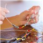 40Pcs Perle Alliage Intercalaire 3 Styles Arbre de Vie Tube Tibétain Rond Antique DIY Assortiment Argenté pour Bijoux Collier Br