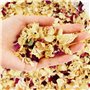 100g Confettis de Pétales Rose Paquets de Confettis de Mariage Naturels Fleurs Séchées Confettis Pétales pour Décoration de Mari