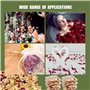 100g Confettis de Pétales Rose Paquets de Confettis de Mariage Naturels Fleurs Séchées Confettis Pétales pour Décoration de Mari