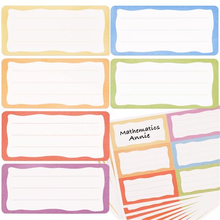 60PCS Étiquettes Autocollantes Étiquettes Adhésives Multicolores Accessoire Pour Note Écriture Scolaire École Cahier Livre Boîte