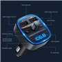 LENCENT Transmetteur FM Mise à Jour, Kits Mains Libres Adaptateur Radio Transmetteur FM Bluetooth avec Double USB Chargeur de Vo