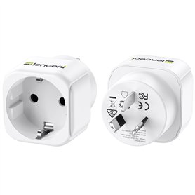 LENCENT 2X Adaptateur de Voyage France vers Australie/Chine 2 Broches Europe vers 3 Broches AUS pour Australie Chinoise Nouvelle