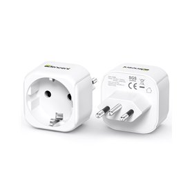 LENCENT Adaptateur Prise Brésil Deux pièces