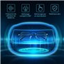 Uten Nettoyeur à Ultrasons 600ML Appareil Nettoyeur Domestique avec Panier Nettoyage et Support Automatique pour Nettoyage Bijou