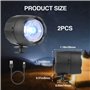 Phare pour Croc, 2Pcs LED Lumière Sabots Chaussures Phares IPX5 Chaussures Imperméables Lumières pour Promenade de Chien, Campin