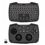 Rii Mini Clavier sans Fil 2.4 GHz - Touchpad Ergonomique pour PC, Raspberry Pi, Android TV