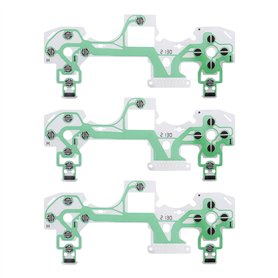 The Lord of The Tools Lot de 3 Films conducteurs de Rechange pour Clavier - Membrane Flexible - Compatible avec Manette PS4 JD-M