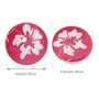The Lord of the Tools 100pcs Boutons en Bois Fleurs Colorés Décoratifs 20mm - Accessoires pour Vêtements, Artisanat, Bricolage, 