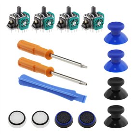 The Lord of the Tools Lot de 15pcs Kits de Réparation Contrôleur Console de Jeu Compatible avec Xbox One Module de Manette Analo