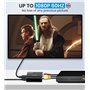 Adaptateur RCA vers HDMI, Adaptateur HDMI RCA, Convertisseur RCA vers HDMI Prise en Charge 1080P pour PC Portable Xbox PS2 PS3 T