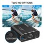 Adaptateur RCA vers HDMI, Adaptateur HDMI RCA, Convertisseur RCA vers HDMI Prise en Charge 1080P pour PC Portable Xbox PS2 PS3 T