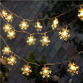 Guirlande Lumineuse de Flocon de Neige