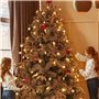 Guirlande Lumineuse de Flocon de Neige, 6M 40 LED Décoration de Noël Guirlande Lumineuse à pile, 8 Modes d'éclairage, Guirlande 