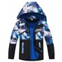 Adorel Coupe Vent Chaud Camouflage Veste Imperméable Garçon Bleu Clair 6-7 ans (Taille Fabricant: 130)