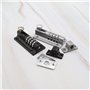 Create idea Lot de 2 verrous de verrouillage à combinaison à 4 chiffres sans clé avec vis anti-inviolation pour portail en bois 