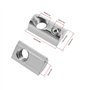 Create idea 100x Roll-in M8 T-Nuts Profil en Acier au Carbone Écrous à Fente en T Écrou à Billes 8 Adapté Aux Profilés en Alumin
