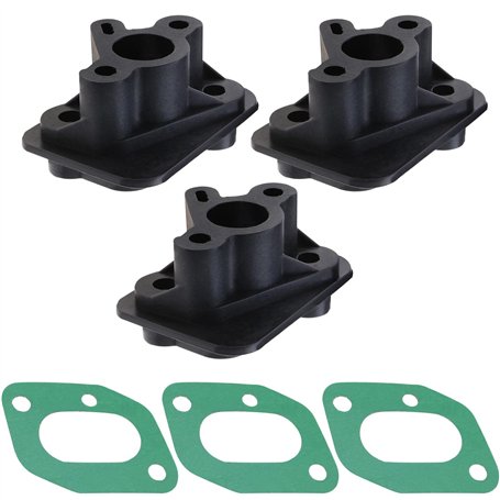 Be In Your Mind 3pcs Connecteur de Base Collecteur d'admission Carburateur Compatible avec 1E40F-5 44 F-5 BC430 CG430 CG520 43CC