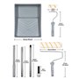 set de rouleaux de peinture