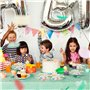 AINIUNIU Kit de Fête D'anniversaire Dinosaure, 32 Pièces de Décoration D'anniversaire Dinosaures – 16 Serviettes en Papier et 16