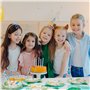 AINIUNIU Kit de Fête D'anniversaire Dinosaure, 32 Pièces de Décoration D'anniversaire Dinosaures – 16 Serviettes en Papier et 16