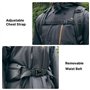 ULANZI BP10 Sac à Dos pour Appareil Photo à Coque Rigide, Sacoche Professionnelle étanche pour Appareil Photo Photographique Uni
