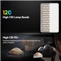 ULANZI VL120 RGB Lumière vidéo, Panneau Lumineux LED Portable pour caméra 0-360 Full Color, CRI 95+ 2500-9000K LED 3100mAh Recha