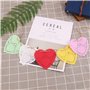 JOFONY Lot de 200 napperons en papier en forme de cœur, dentelle colorée pour gâteaux, dessous de verre et décoration de vaissel