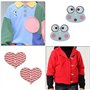 Create idea 100pcs Boutons en Bois Dessin Animé Motif Aléatoire Mignon Animal Fleur Décoratif Imprimé Boutons Ornements pour Bri