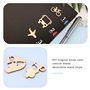 Create idea 100pcs Embellissements Bois Thème des Transports Fusée Avion Vélo Copeaux de Bois Tranches de Bois Décoratives pour 