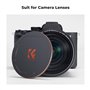 K&F Concept Bouchon Magnétique 77mm en Métal Capuchon Protection à Visser 2 en 1 pour Filtre Objectif Appareil Photo