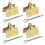 The Lord of the Tools 4 Paires de Plaquettes de Frein à Disque de Vélo Compatible avec Shimano Deore M610 M615 M6000 SLX M666 M6