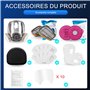Trudsafe Masque Respiratoire avec Étui Rigide pour Pulvérisation, Vapeurs Organiques et Poussière. Inclut Masque Anti-Poussière,