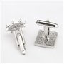 Create idea 4 paires Boutons de Manchette Hommes Boutons de Manchette Chemise Classique Boutons de Manchette pour Homme Père Mar