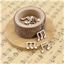 Create idea 200pcs Note de Musique Copeaux de Bois Note Inachevée Pièces de Bois Mixte Tranches de Bois Découpe Embellissements 