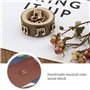 Create idea 200pcs Note de Musique Copeaux de Bois Note Inachevée Pièces de Bois Mixte Tranches de Bois Découpe Embellissements 