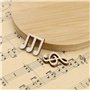 Create idea 200pcs Note de Musique Copeaux de Bois Note Inachevée Pièces de Bois Mixte Tranches de Bois Découpe Embellissements 