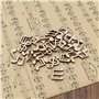 Create idea 200pcs Note de Musique Copeaux de Bois Note Inachevée Pièces de Bois Mixte Tranches de Bois Découpe Embellissements 
