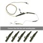 Create idea 100pcs Kit de Matériel de Pêche à la Carpe Clips de Sécurité Housses de Carpe Manchons Anti-enchevêtrement Émerillon