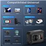 BESTEK Convertisseur 12v 220v 230v 240v 200W Prise Allume Cigare Transformateur de Tension,4 Ports USB et 1 Prises EU, Chargeur 
