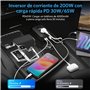 BESTEK Convertisseur 12v 220v 230v 240v 200W Prise Allume Cigare Transformateur de Tension,4 Ports USB et 1 Prises EU, Chargeur 