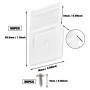 The Lord of the Tools 50pcs Clip de Bande Lumineuse Transparente avec Vis Clips de Montage de Bande Lumineuse Auto-adhésive Fixa