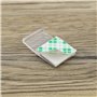 The Lord of the Tools 50pcs Clip de Bande Lumineuse Transparente avec Vis Clips de Montage de Bande Lumineuse Auto-adhésive Fixa