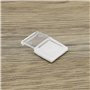 The Lord of the Tools 50pcs Clip de Bande Lumineuse Transparente avec Vis Clips de Montage de Bande Lumineuse Auto-adhésive Fixa