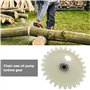 The Lord of the Tools Lot de 2pcs Engrenages à Vis sans Fin et Roues Droites pour Pompe à Huile Compatible avec Stihl 028 038 MS