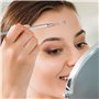 AiQInu 10 Pièces Extracteur Point Noir, Dissolvant de Points Noirs, Comedons en Acier Inoxydable & Outil Nettoyage Bouton, Acces