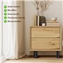 AiQInu 4 Pièces Pieds de Meuble, Hauteur Réglable 12-22cm avec 18 vis et Tournevis, Fer de Haute Qualité, Pieds Meuble pour Meub